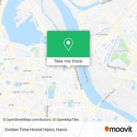 Golden Time Hostel Hanoi map