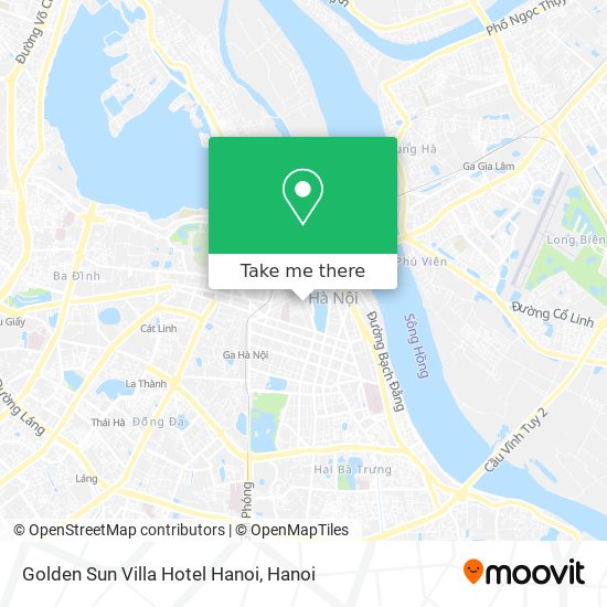 Golden Sun Villa Hotel Hanoi map