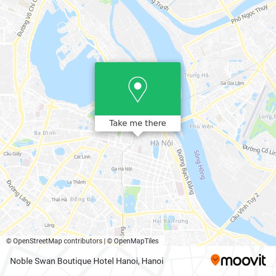 Noble Swan Boutique Hotel Hanoi map