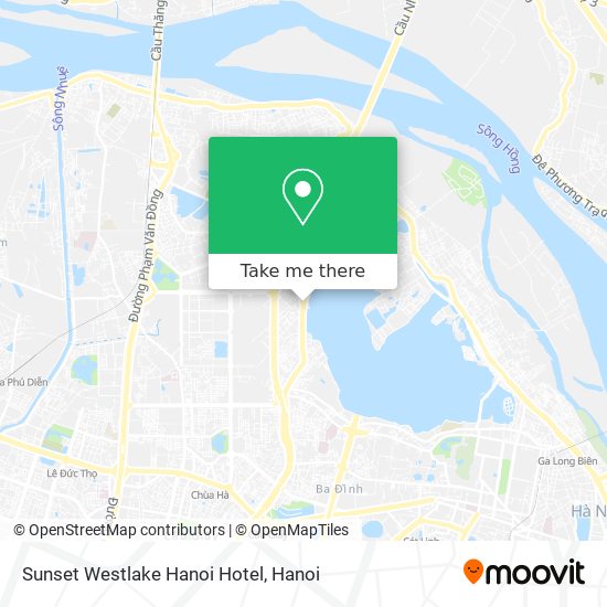 Sunset Westlake Hanoi Hotel map