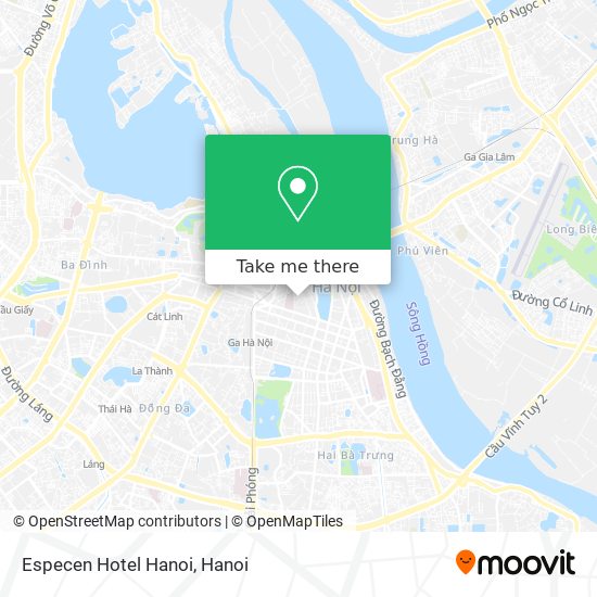 Especen Hotel Hanoi map