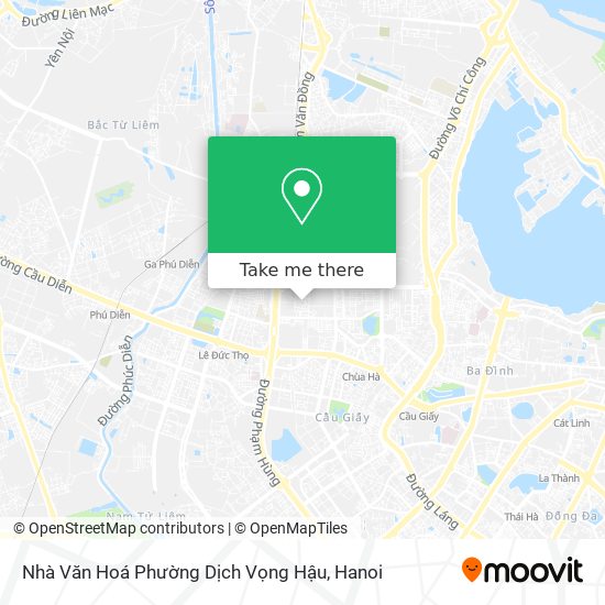 Nhà Văn Hoá Phường Dịch Vọng Hậu map