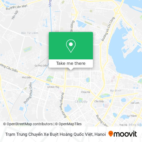 Trạm Trung Chuyển Xe Buýt Hoàng Quốc Việt map