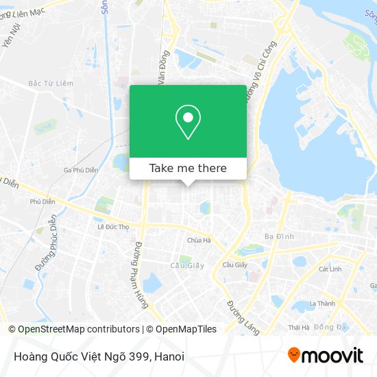 Hoàng Quốc Việt Ngõ 399 map