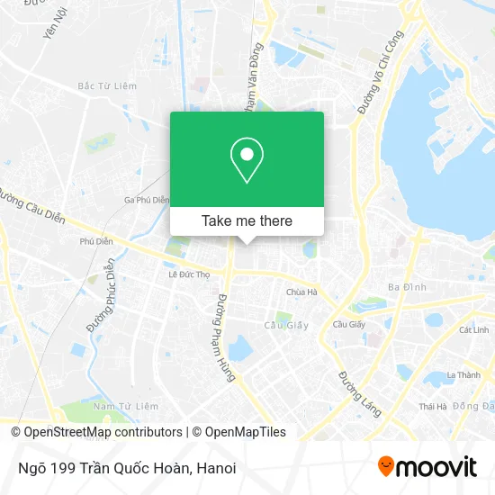 Ngõ 199 Trần Quốc Hoàn map