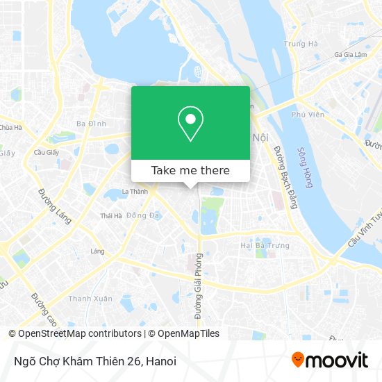 Ngõ Chợ Khâm Thiên 26 map