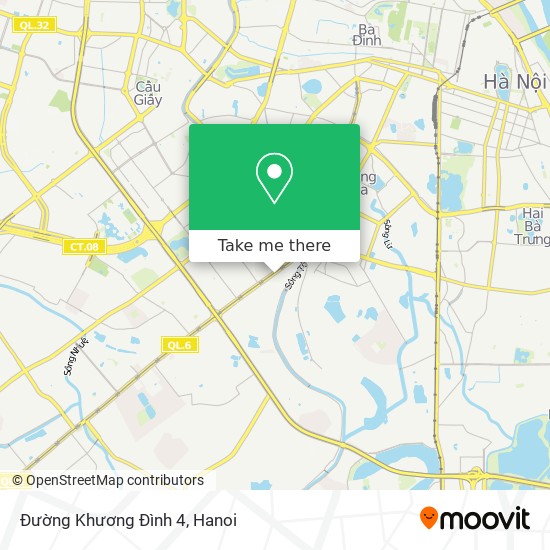 Đường Khương Đình 4 map