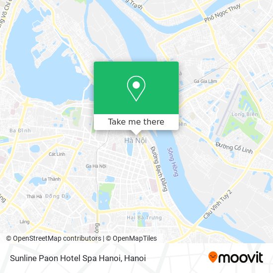 Sunline Paon Hotel Spa Hanoi map