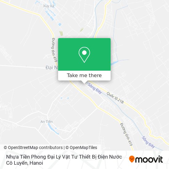 Nhựa Tiền Phong Đại Lý Vật Tư Thiết Bị Điện Nước Cô Luyến map