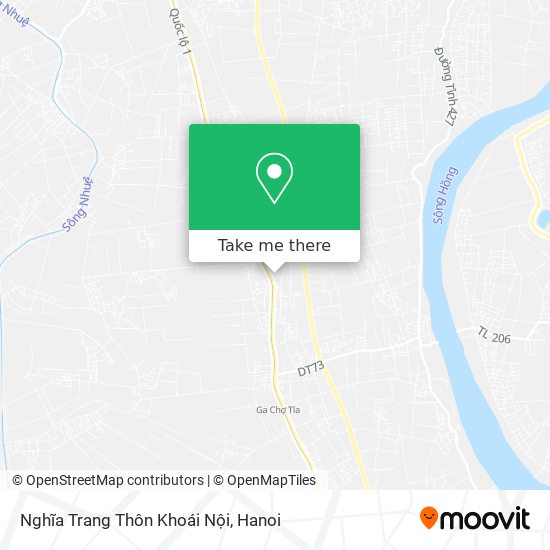 Nghĩa Trang Thôn Khoái Nội map