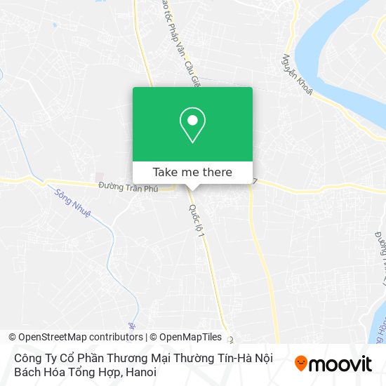 Công Ty Cổ Phần Thương Mại Thường Tín-Hà Nội Bách Hóa Tổng Hợp map