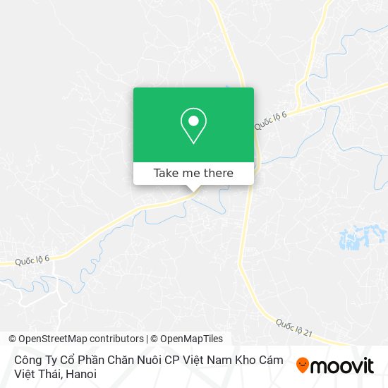 Công Ty Cổ Phần Chăn Nuôi CP Việt Nam Kho Cám Việt Thái map