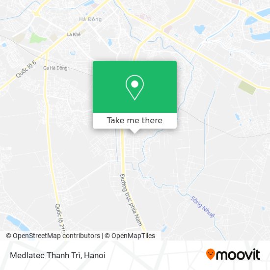 Medlatec Thanh Trì map