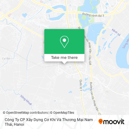 Công Ty CP Xây Dựng Cơ Khí Và Thương Mại Nam Thái map