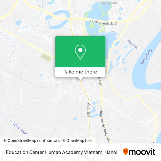 Education Center Human Academy Vietnam map
