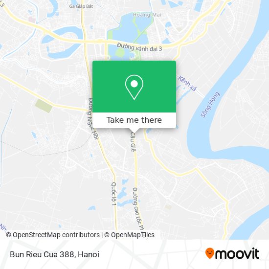 Bun Rieu Cua 388 map