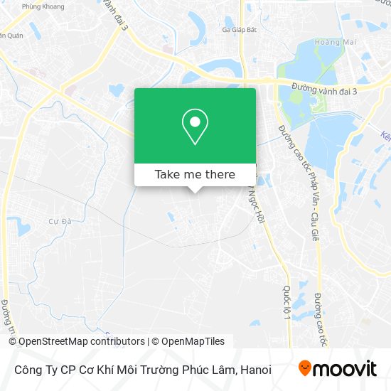 Công Ty CP Cơ Khí Môi Trường Phúc Lâm map