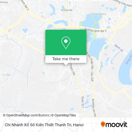 Chi Nhánh Xổ Số Kiến Thiết Thanh Trì map