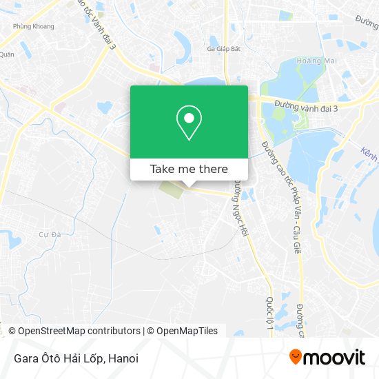 Gara Ôtô Hải Lốp map