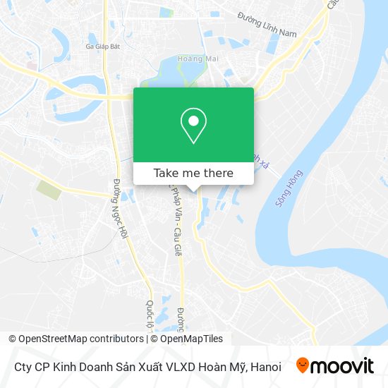Cty CP Kinh Doanh Sản Xuất VLXD Hoàn Mỹ map