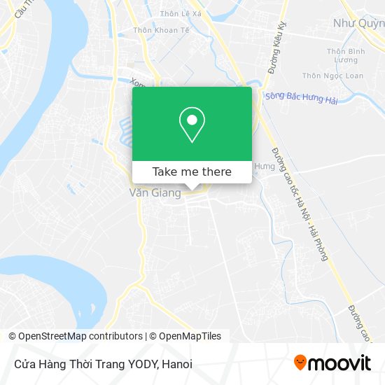 Cửa Hàng Thời Trang YODY map