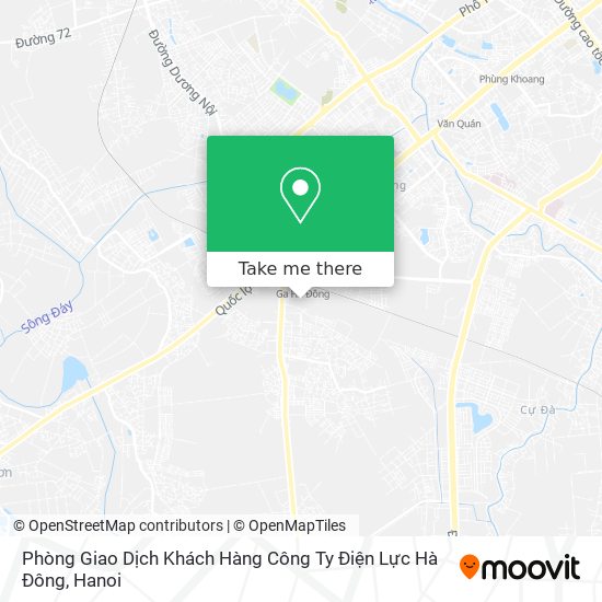 Phòng Giao Dịch Khách Hàng Công Ty Điện Lực Hà Đông map