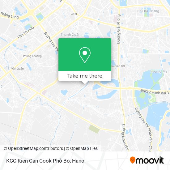 KCC Kien Can Cook Phở Bò map