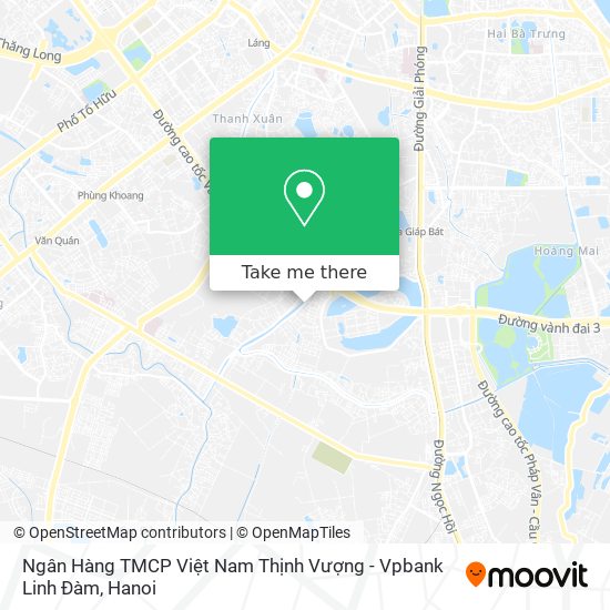 Ngân Hàng TMCP Việt Nam Thịnh Vượng - Vpbank Linh Đàm map