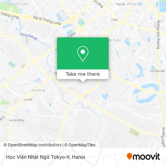 Học Viện Nhật Ngữ Tokyo-It map