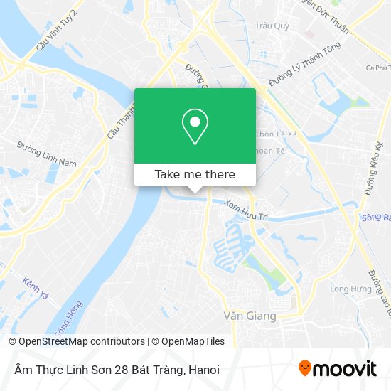 Ẩm Thực Linh Sơn 28 Bát Tràng map