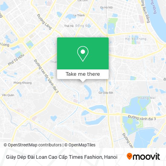 Giày Dép Đài Loan Cao Cấp Times Fashion map