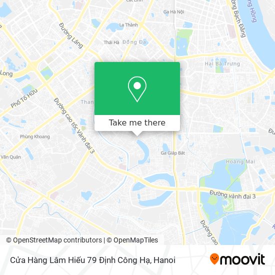 Cửa Hàng Lâm Hiếu 79 Định Công Hạ map