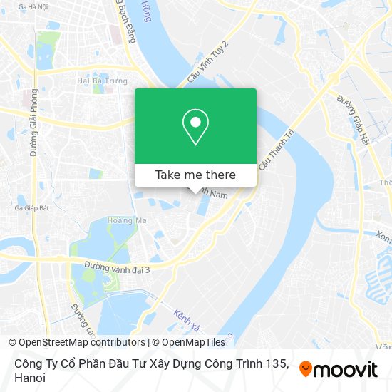 Công Ty Cổ Phần Đầu Tư Xây Dựng Công Trình 135 map