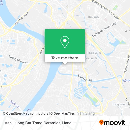 Van Huong Bat Trang Ceramics map