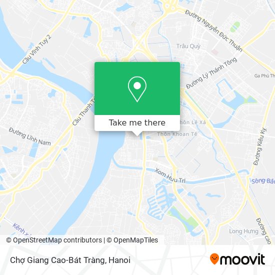 Chợ Giang Cao-Bát Tràng map