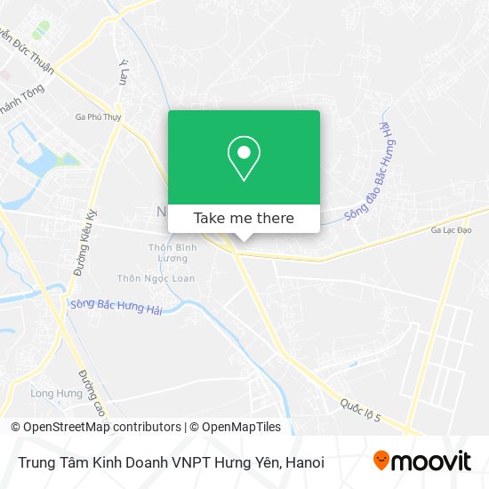 Trung Tâm Kinh Doanh VNPT Hưng Yên map