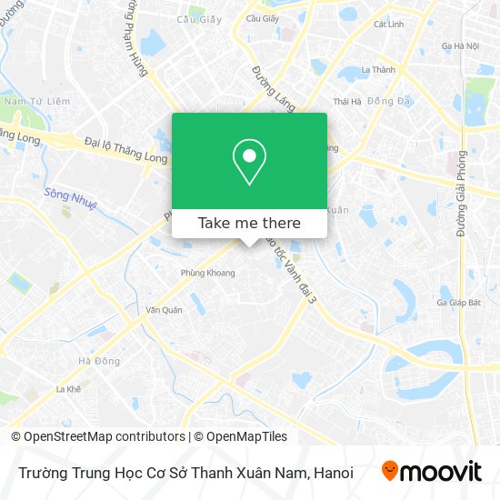 Trường Trung Học Cơ Sở Thanh Xuân Nam map