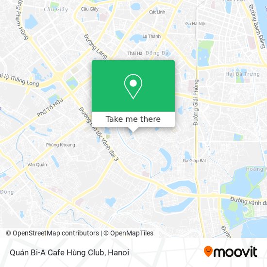 Quán Bi-A Cafe Hùng Club map