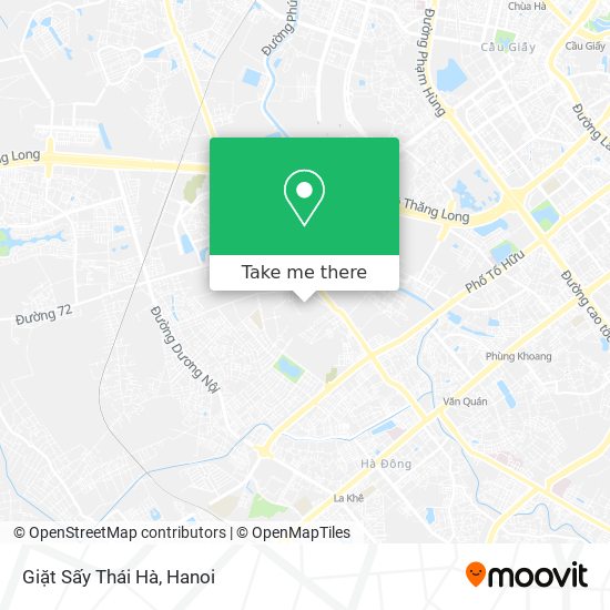 Giặt Sấy Thái Hà map