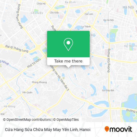 Cửa Hàng Sửa Chữa Máy May Yến Linh map