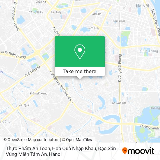 Thực Phẩm An Toàn, Hoa Quả Nhập Khẩu, Đặc Sản Vùng Miền Tâm An map