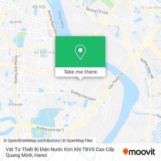 Vật Tư Thiết Bị Điện Nước Kim Khí TBVS Cao Cấp Quang Minh map