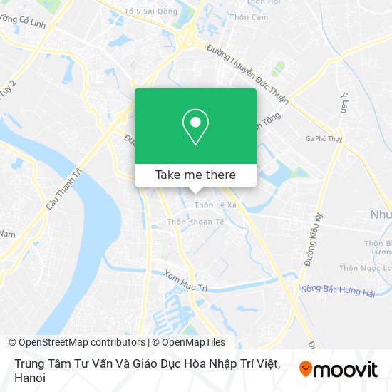 Trung Tâm Tư Vấn Và Giáo Dục Hòa Nhập Trí Việt map