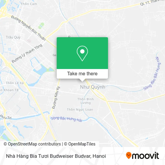 Nhà Hàng Bia Tươi Budweiser Budvar map
