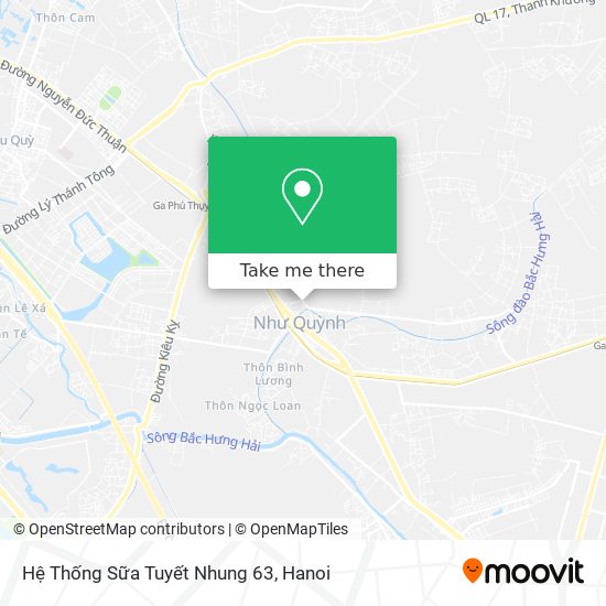 Hệ Thống Sữa Tuyết Nhung 63 map