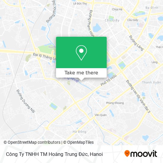 Công Ty TNHH TM Hoàng Trung Đức map