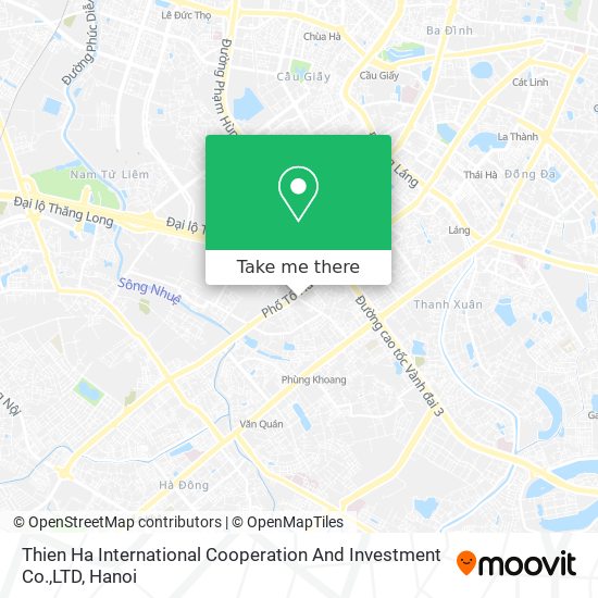 Thien Ha International Cooperation And Investment Co.,LTD map