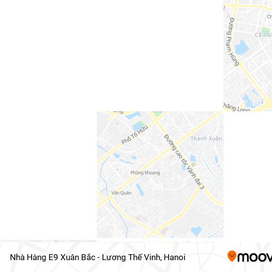 Nhà Hàng E9 Xuân Bắc - Lương Thế Vinh map