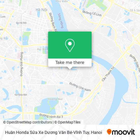 Huân Honda Sửa Xe Dương Văn Bé-Vĩnh Tuy map