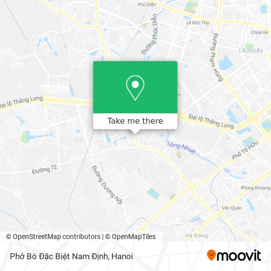 Phở Bò Đặc Biệt Nam Định map
